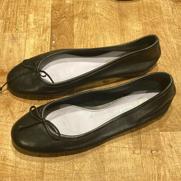 Delman Black Ballet Flats - Picture 2 of 4